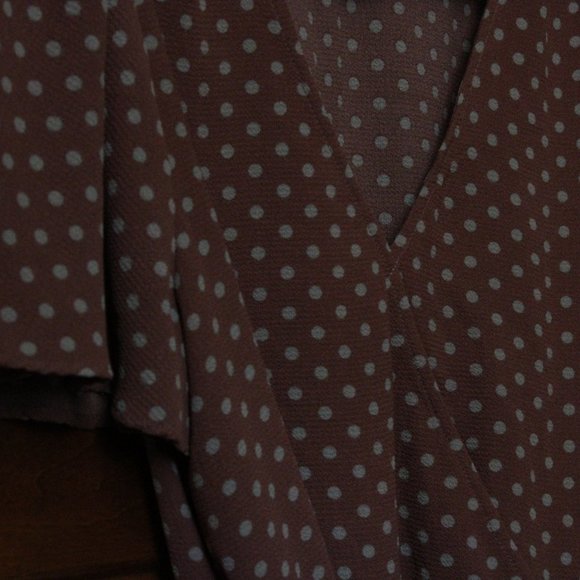 Vintage Wrap Up Rusty Rose Blouse - Picture 2 of 4